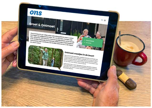 Groet & Ontmoet op tablet